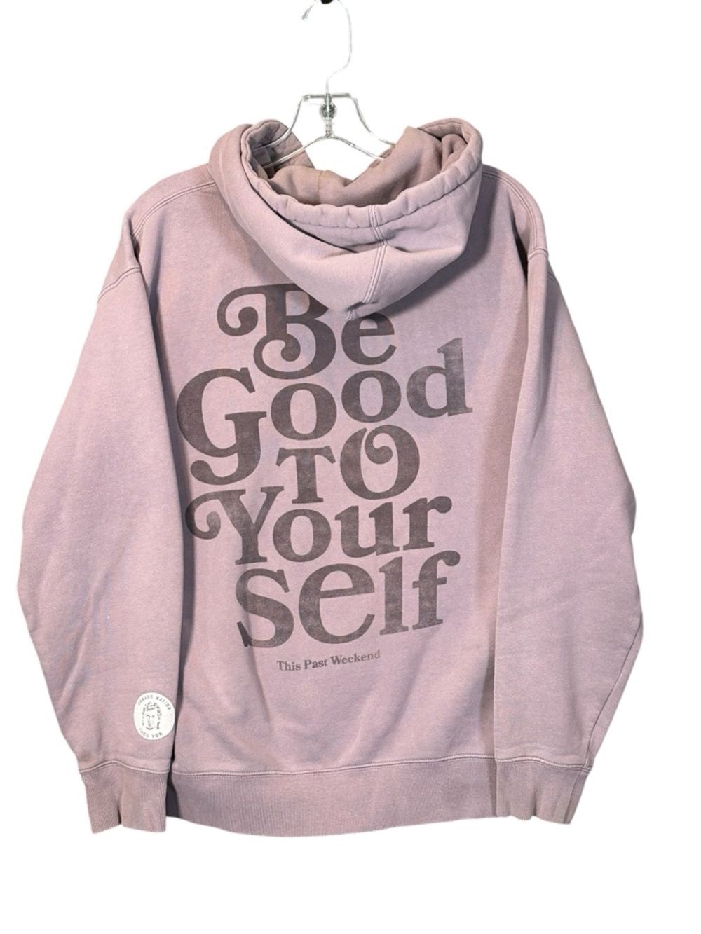 Theo Von This Past Weekend Podcast Hoodie Be Good To Yourself Mauve Size M Merch
